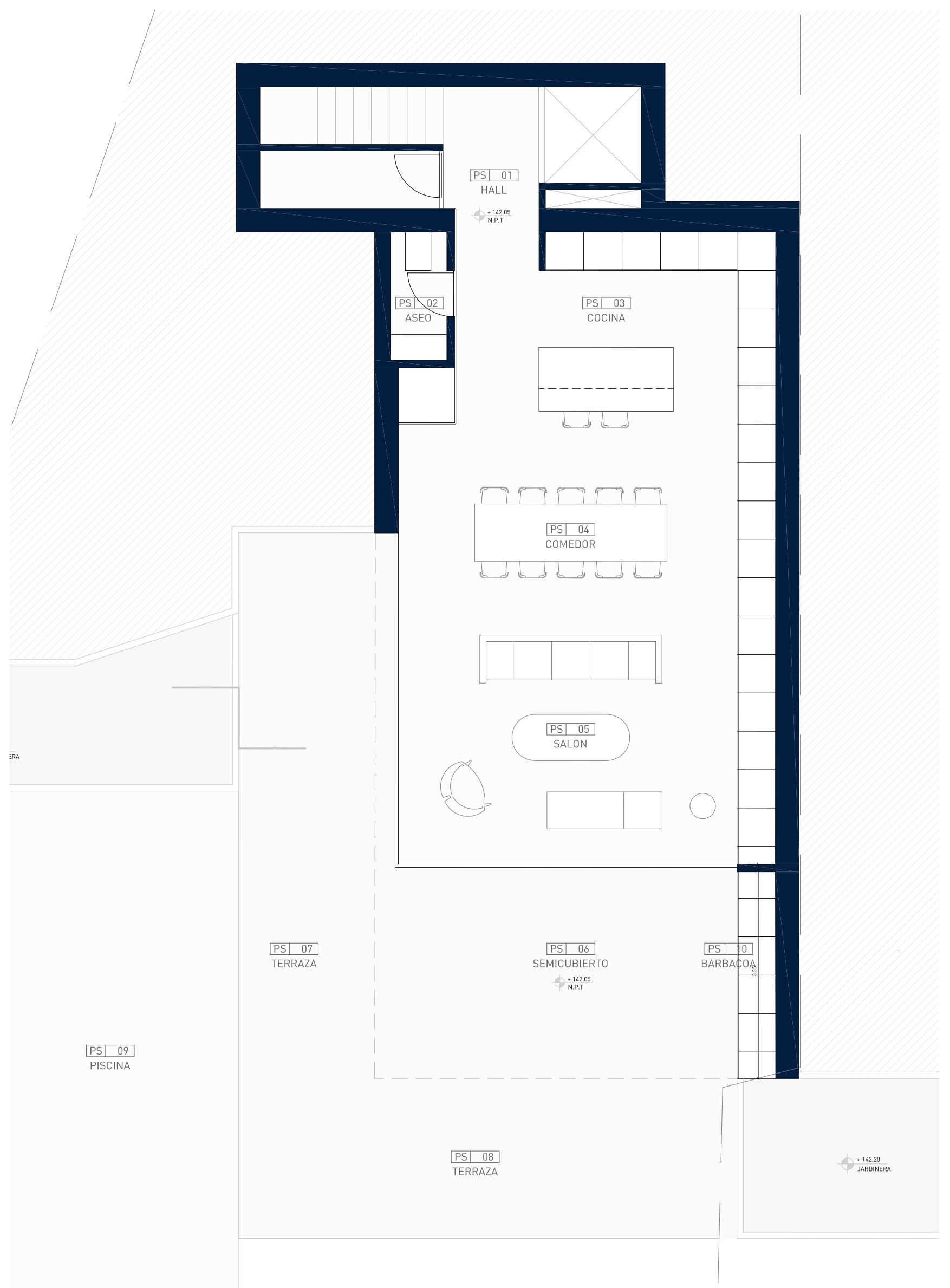 AVNG_20230811_34B_1.1.4_Planta semisotano_distribucion_AGENTS